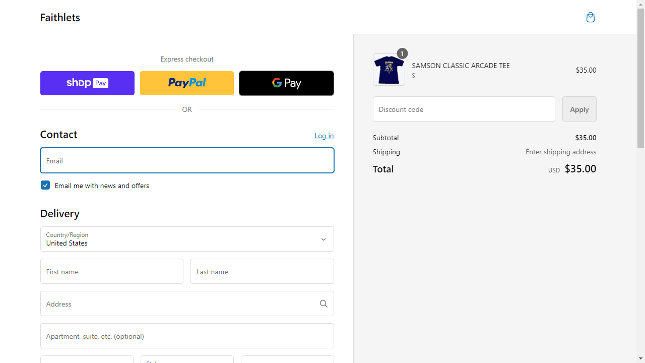How to apply Faithlets coupon code